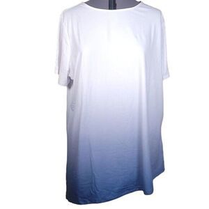 NWOT Elizabeth & Clarke Dip-Dye Knit Top with StainTech